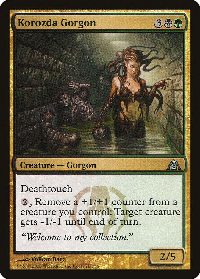 Korozda Gorgon [Dragon's Maze] | Card Merchant Takapuna