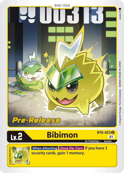 Bibimon [BT6-003] [Double Diamond Pre-Release Cards] | Card Merchant Takapuna