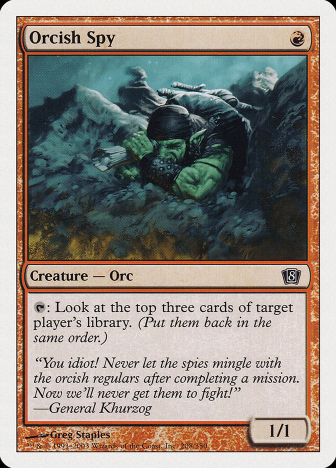 Orcish Spy [Eighth Edition] | Card Merchant Takapuna