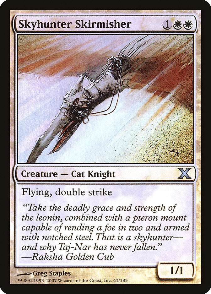 Skyhunter Skirmisher (Premium Foil) [Tenth Edition] | Card Merchant Takapuna