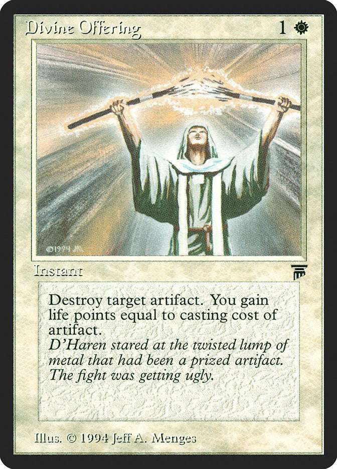 Divine Offering [Legends] | Card Merchant Takapuna