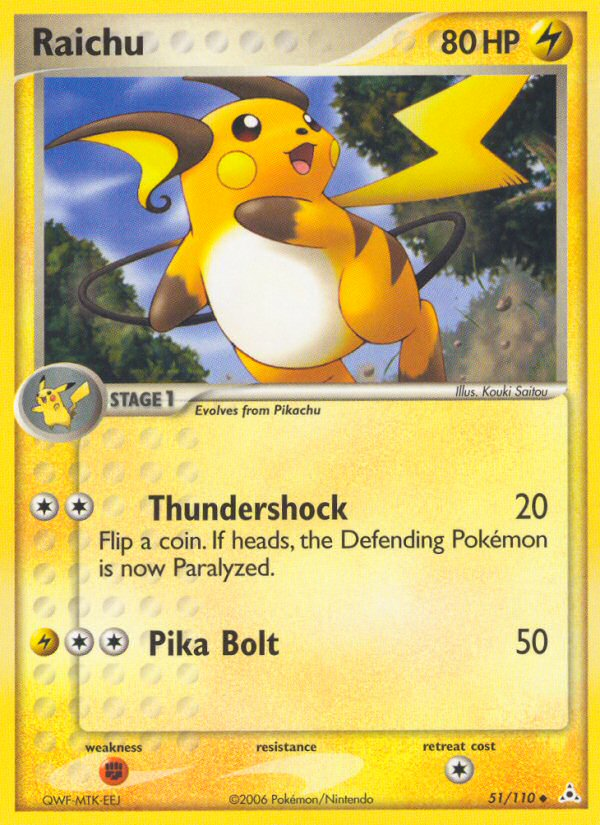 Raichu (51/110) [EX: Holon Phantoms] | Card Merchant Takapuna