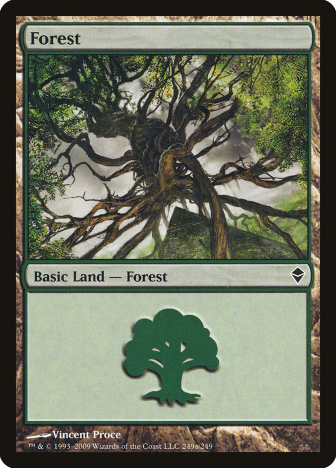 Forest (249a) [Zendikar] | Card Merchant Takapuna