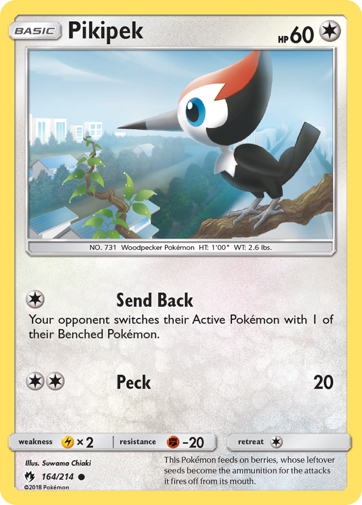 Pikipek (164/214) [Sun & Moon: Lost Thunder] | Card Merchant Takapuna