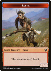 Elemental // Satyr Double-Sided Token [Theros Beyond Death Tokens] | Card Merchant Takapuna