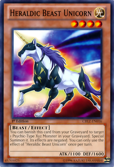 Heraldic Beast Unicorn [CBLZ-EN016] Common | Card Merchant Takapuna