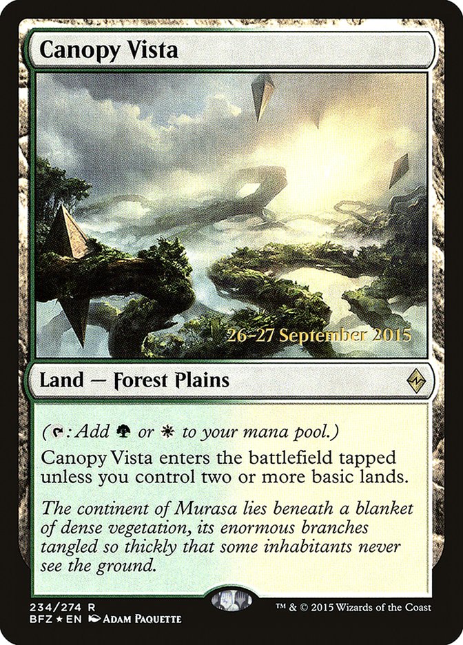 Canopy Vista [Battle for Zendikar Prerelease Promos] | Card Merchant Takapuna