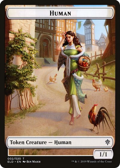 Vraska Emblem // Human Double-Sided Token [Challenger Decks 2020 Tokens] | Card Merchant Takapuna