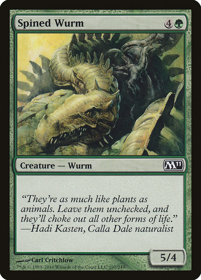 Spined Wurm [Magic 2011] | Card Merchant Takapuna