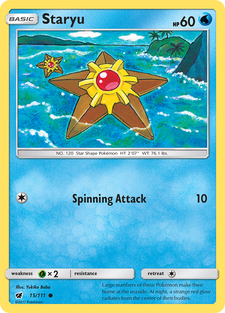 Staryu (15/111) [Sun & Moon: Crimson Invasion] | Card Merchant Takapuna