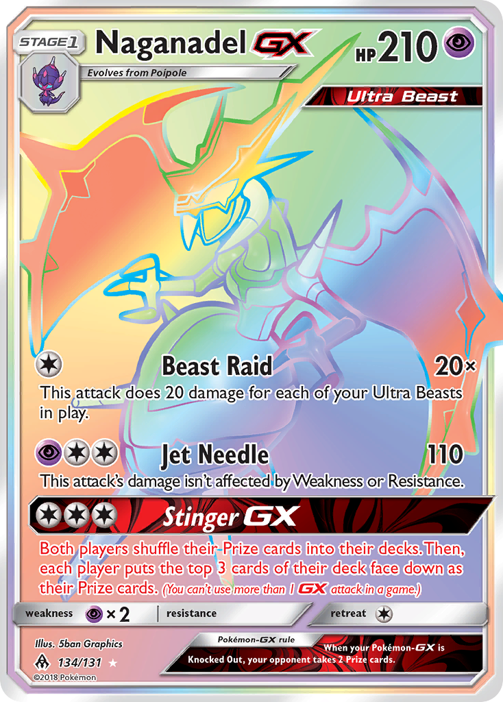 Naganadel GX (134/131) [Sun & Moon: Forbidden Light] | Card Merchant Takapuna