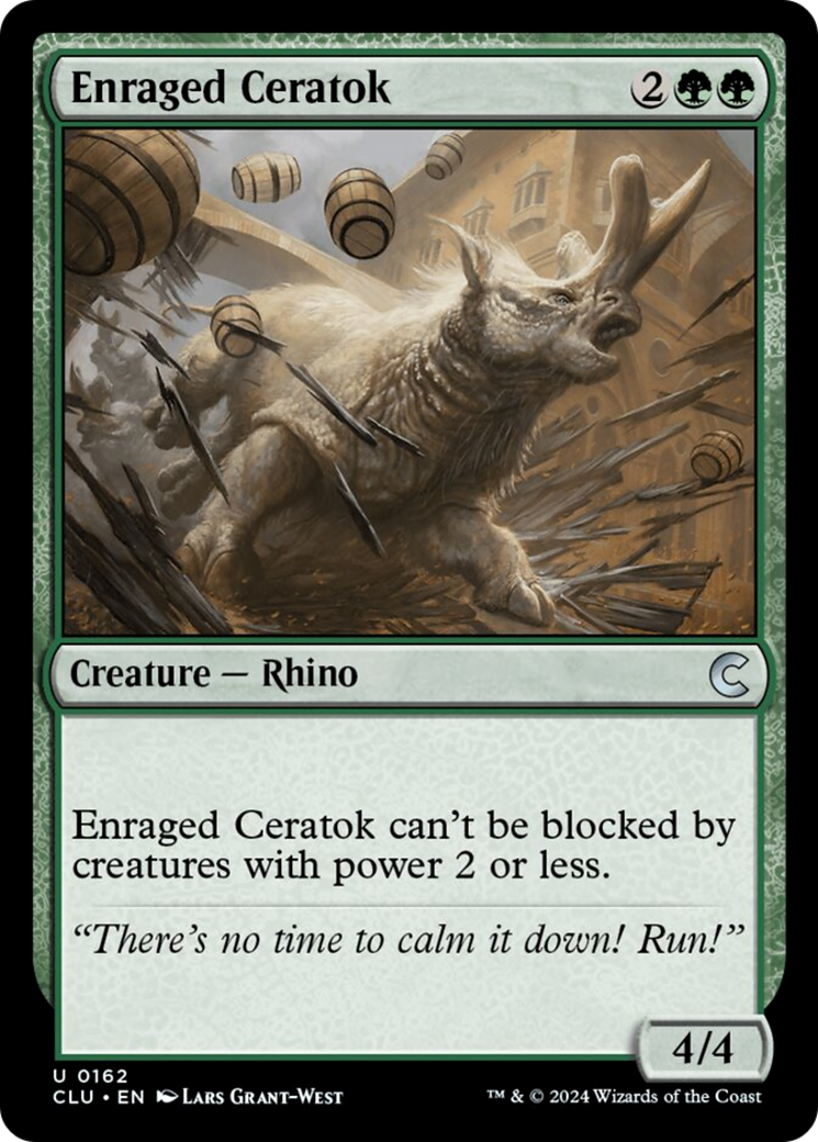 Enraged Ceratok [Ravnica: Clue Edition] | Card Merchant Takapuna