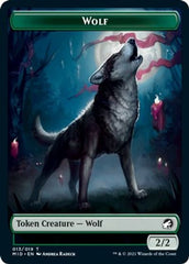 Centaur // Wolf Double-Sided Token [Innistrad: Midnight Hunt Commander Tokens] | Card Merchant Takapuna