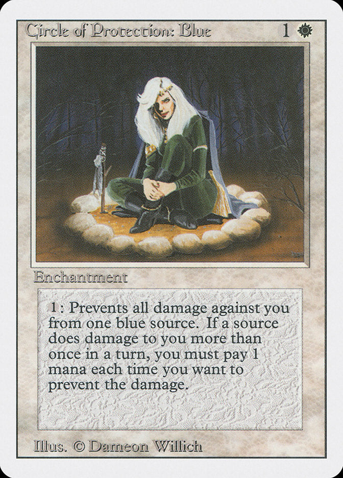 Circle of Protection: Blue [Revised Edition] | Card Merchant Takapuna