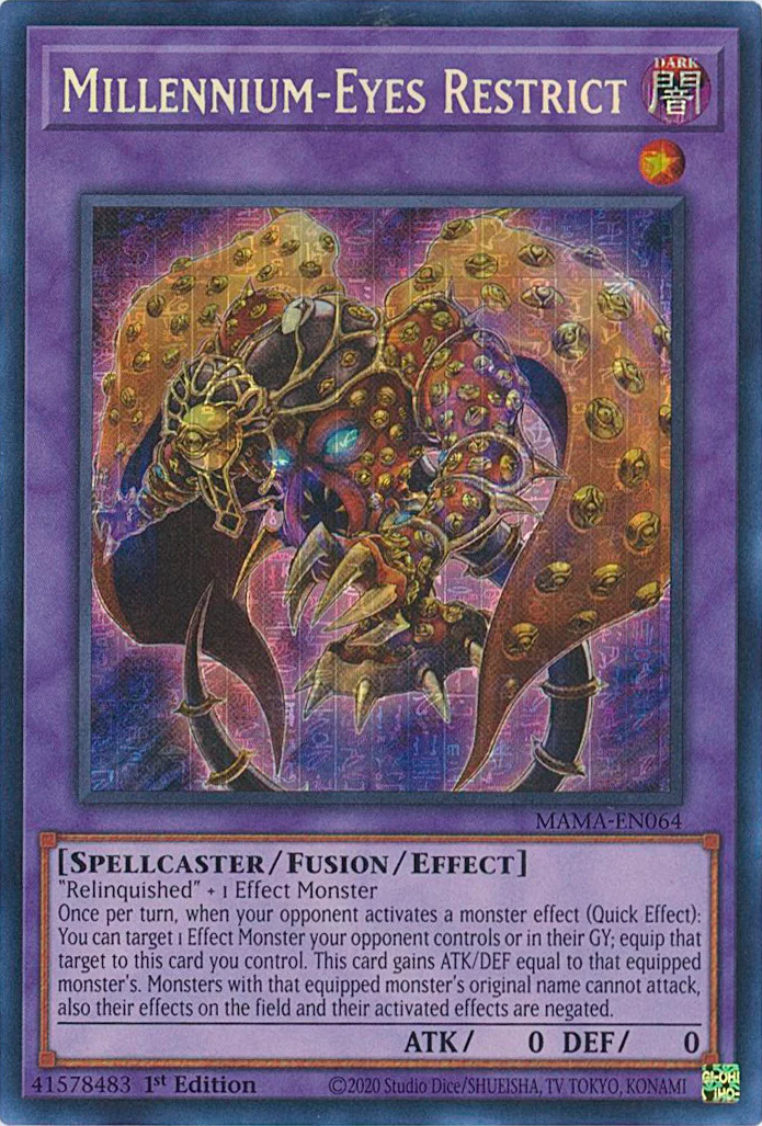 Millennium-Eyes Restrict [MAMA-EN064] Ultra Pharaoh's Rare | Card Merchant Takapuna