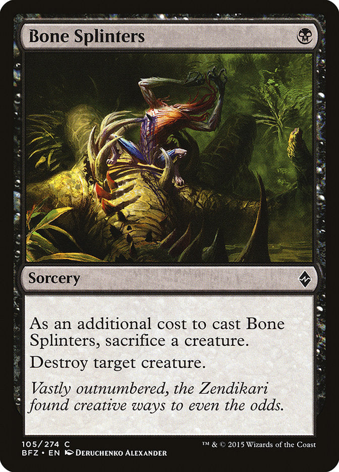 Bone Splinters [Battle for Zendikar] | Card Merchant Takapuna