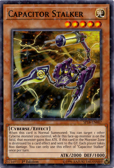 Capacitor Stalker [SP18-EN007] Starfoil Rare | Card Merchant Takapuna