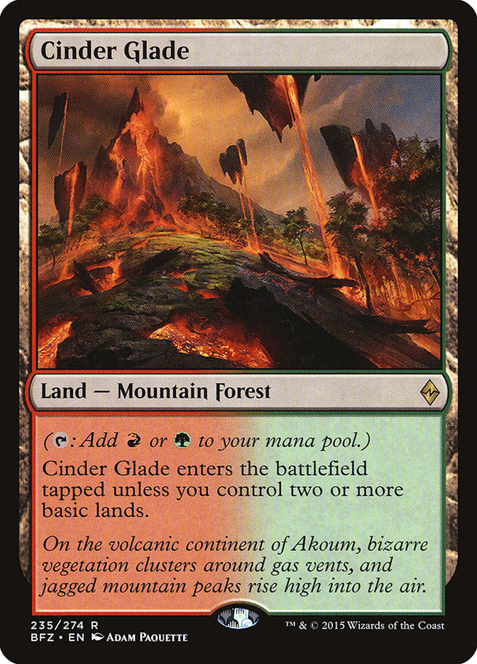 Cinder Glade [Battle for Zendikar] | Card Merchant Takapuna