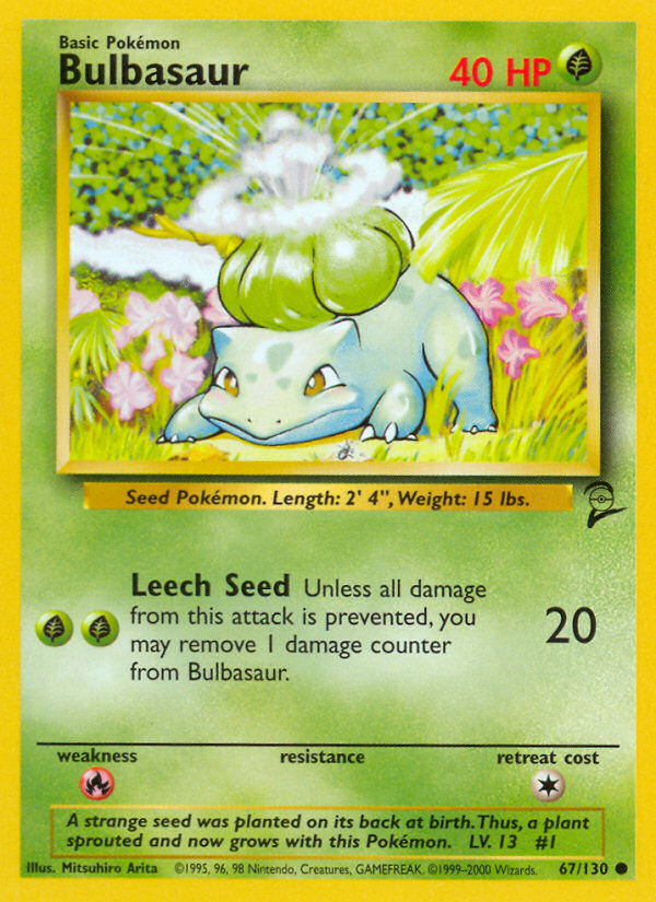 Bulbasaur (67/130) [Base Set 2] | Card Merchant Takapuna