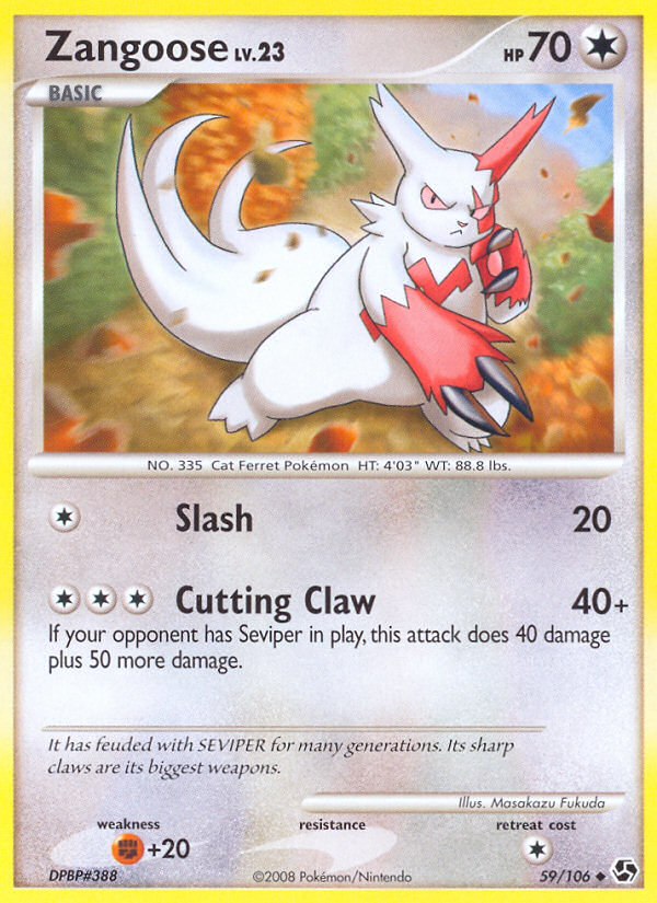 Zangoose (59/106) [Diamond & Pearl: Great Encounters] | Card Merchant Takapuna