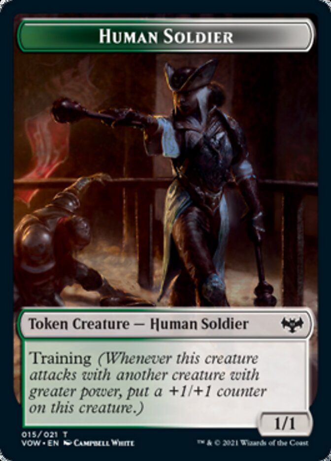 Human Soldier Token [Innistrad: Crimson Vow Tokens] | Card Merchant Takapuna