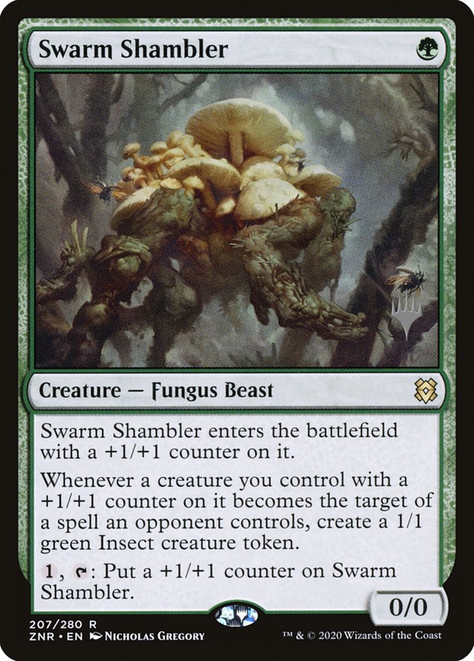 Swarm Shambler (Promo Pack) [Zendikar Rising Promos] | Card Merchant Takapuna