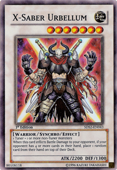 X-Saber Urbellum [5DS2-EN043] Super Rare | Card Merchant Takapuna