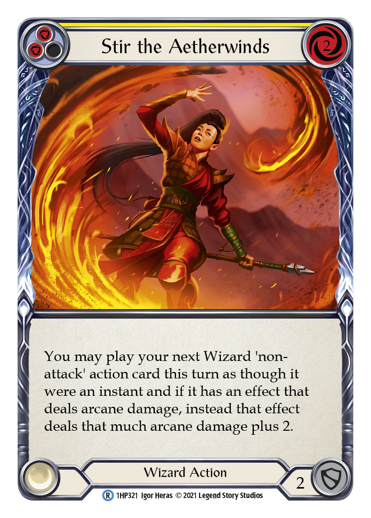 Stir the Aetherwinds (Yellow) [1HP321] (History Pack 1) | Card Merchant Takapuna