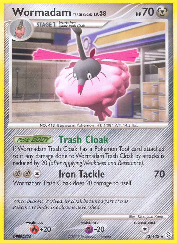 Wormadam Trash Cloak (43/132) [Diamond & Pearl: Secret Wonders] | Card Merchant Takapuna