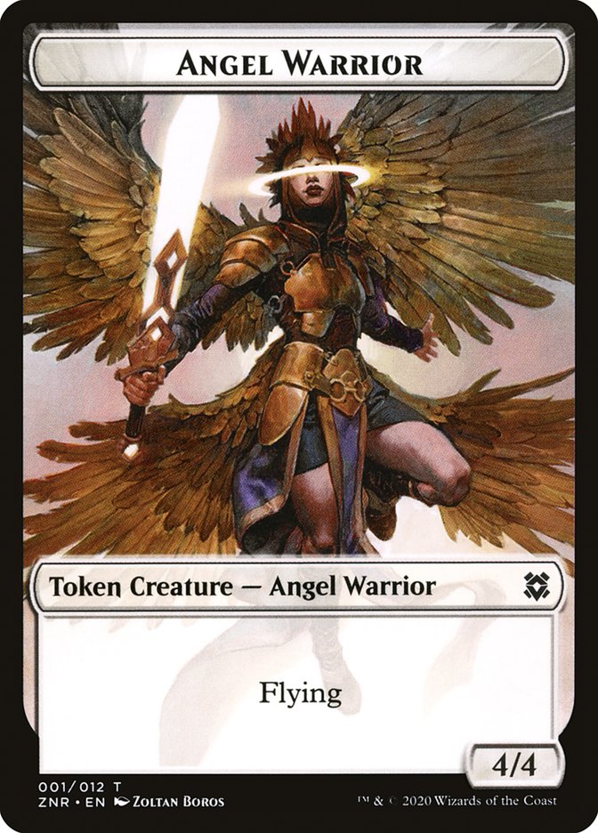 Angel Warrior Token [Zendikar Rising Tokens] | Card Merchant Takapuna