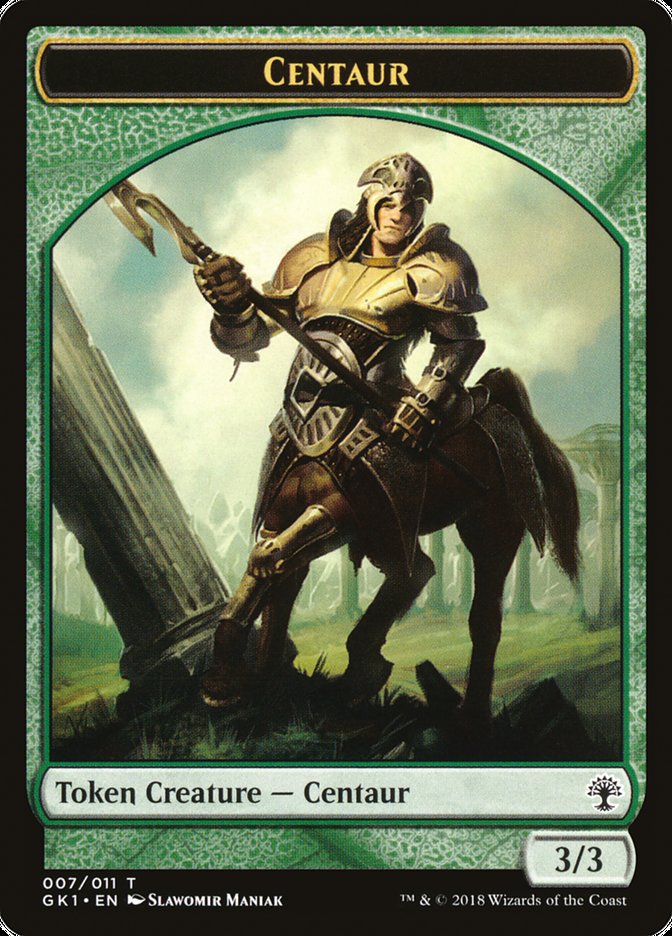 Elemental // Centaur Double-Sided Token [Guilds of Ravnica Guild Kit Tokens] | Card Merchant Takapuna