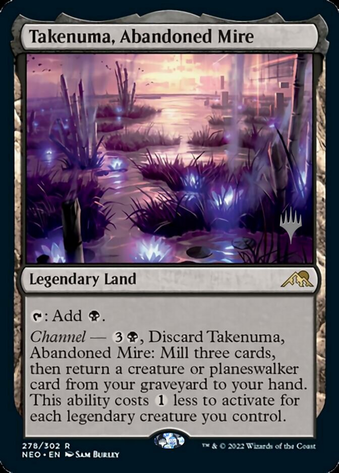 Takenuma, Abandoned Mire (Promo Pack) [Kamigawa: Neon Dynasty Promos] | Card Merchant Takapuna