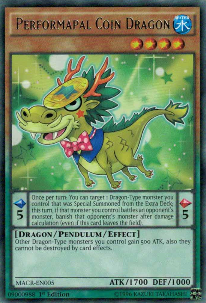 Performapal Coin Dragon [MACR-EN005] Rare | Card Merchant Takapuna