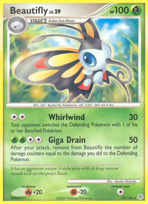 Beautifly (19/130) [Diamond & Pearl: Base Set] | Card Merchant Takapuna