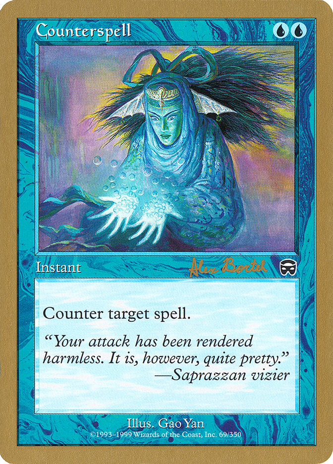 Counterspell (Alex Borteh) (MMQ) [World Championship Decks 2001] | Card Merchant Takapuna