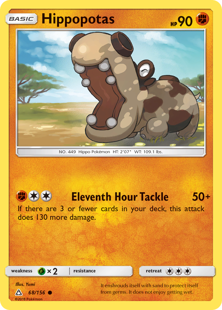 Hippopotas (68/156) [Sun & Moon: Ultra Prism] | Card Merchant Takapuna