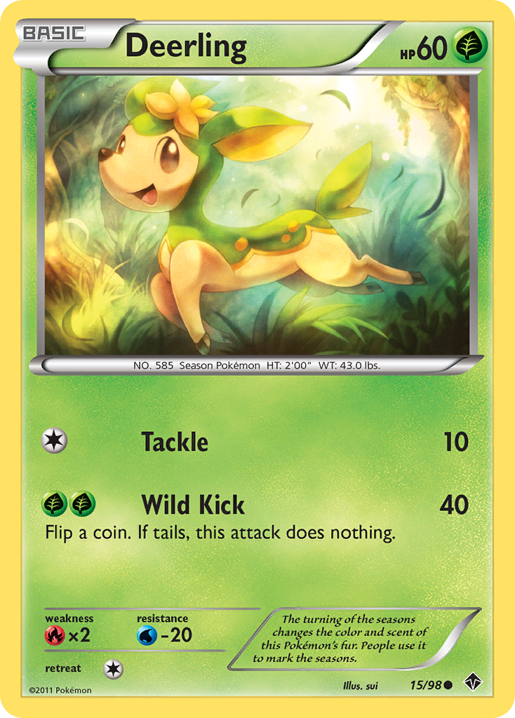 Deerling (15/98) [Black & White: Emerging Powers] | Card Merchant Takapuna