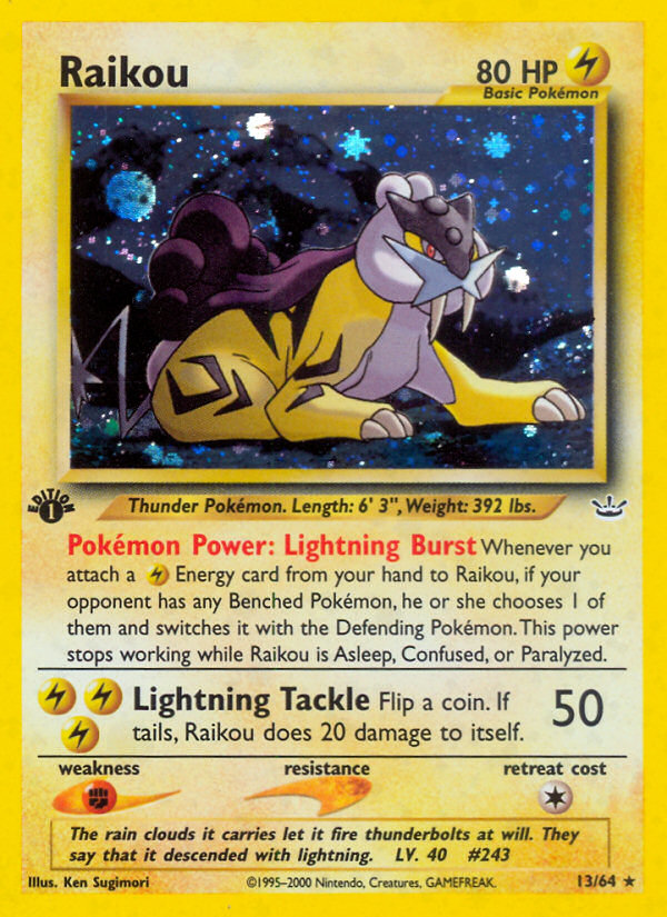 Raikou (13/64) [Neo Revelation 1st Edition] | Card Merchant Takapuna