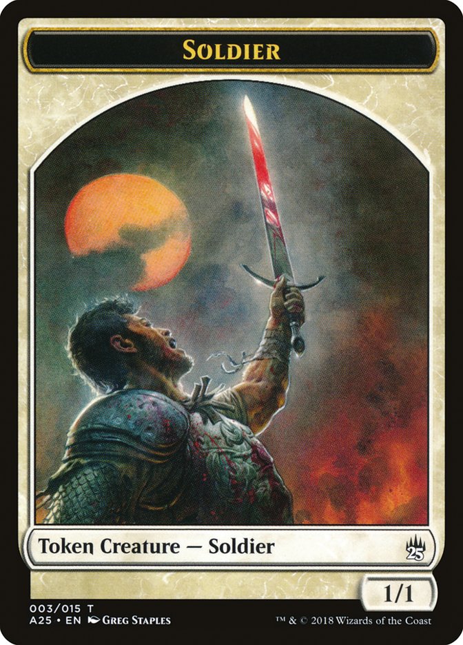 Soldier Token [Masters 25 Tokens] | Card Merchant Takapuna