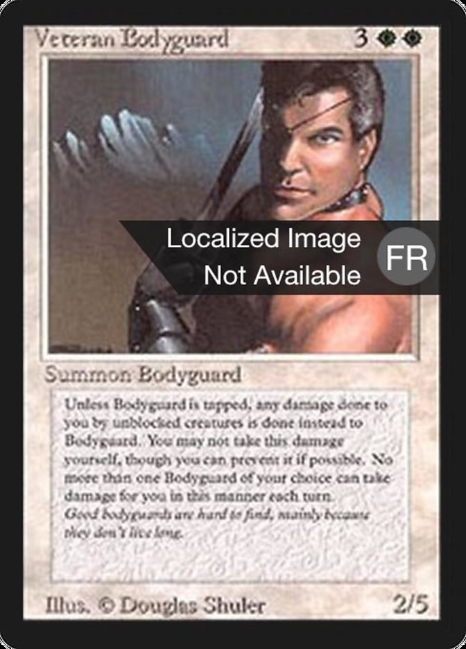 Veteran Bodyguard [Foreign Black Border] | Card Merchant Takapuna