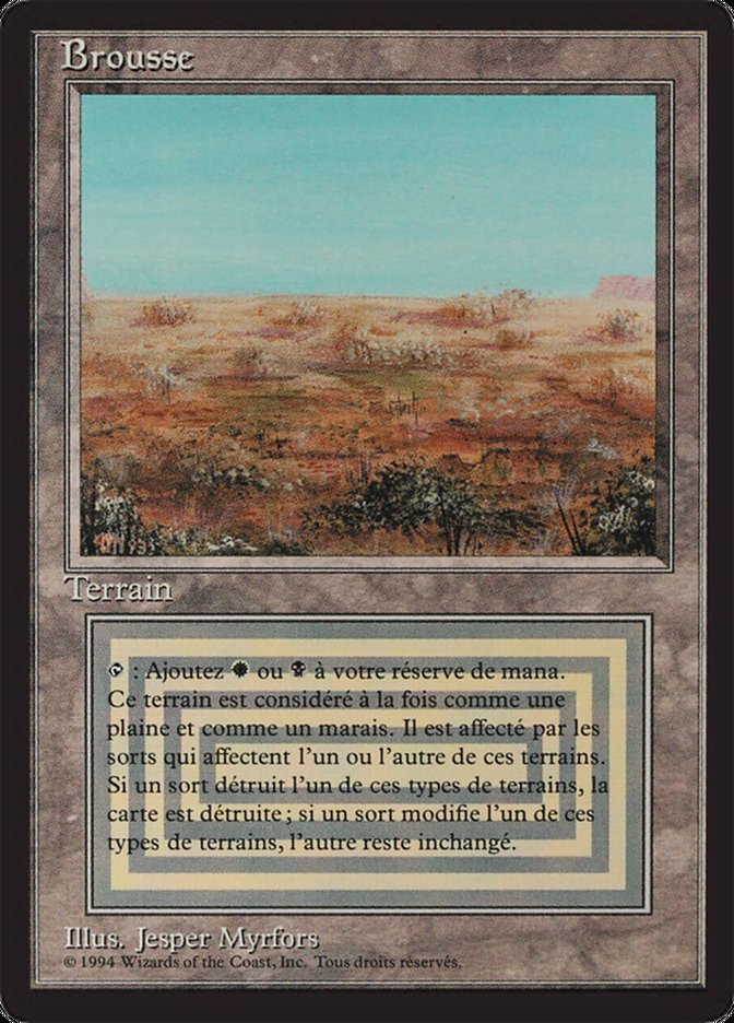 Scrubland [Foreign Black Border] | Card Merchant Takapuna