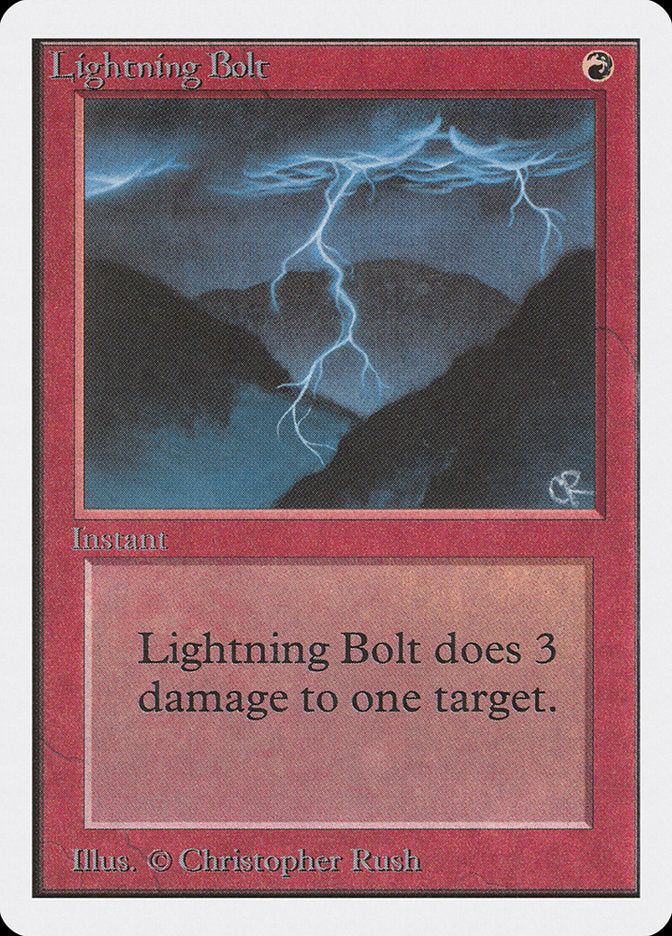 Lightning Bolt [Unlimited Edition] | Card Merchant Takapuna