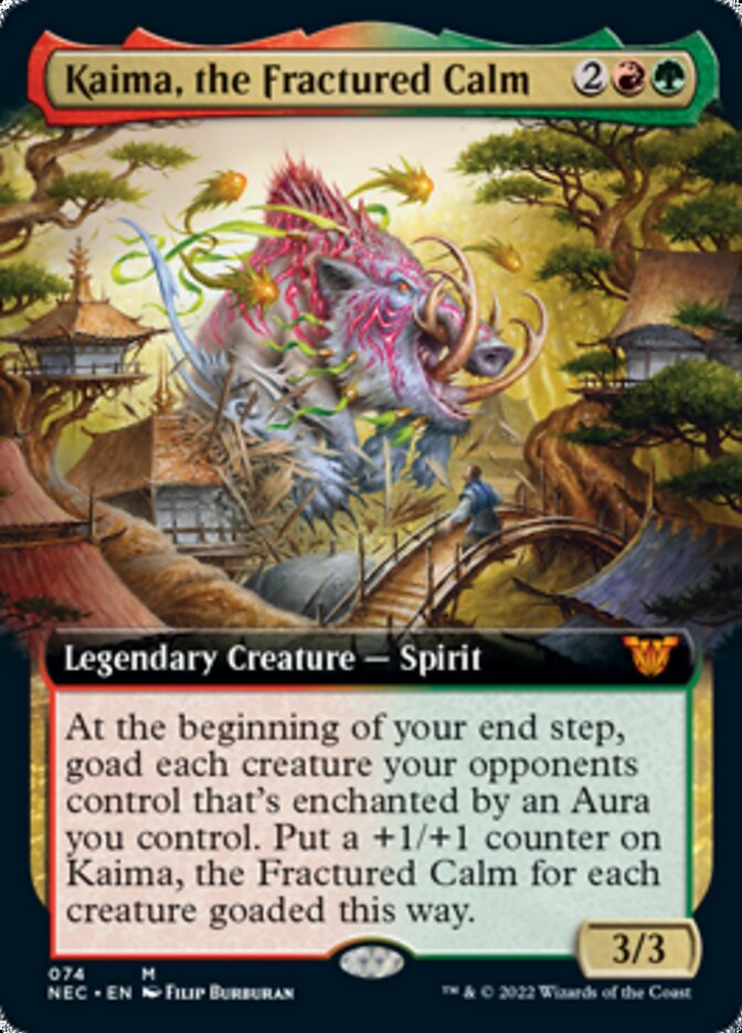 Kaima, the Fractured Calm (Extended Art) [Kamigawa: Neon Dynasty Commander] | Card Merchant Takapuna