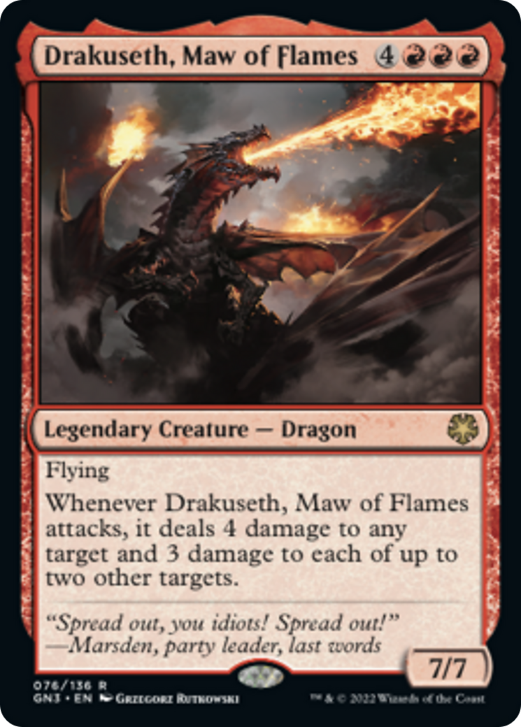 Drakuseth, Maw of Flames [Game Night: Free-for-All] | Card Merchant Takapuna