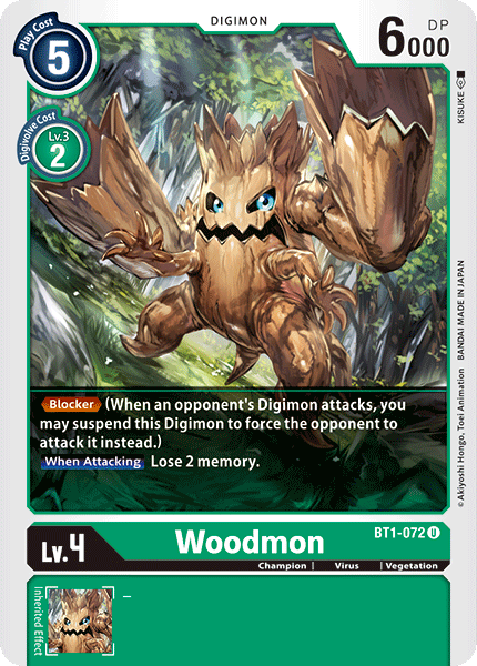 Woodmon [BT1-072] [Release Special Booster Ver.1.0] | Card Merchant Takapuna