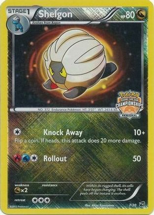 Shelgon (7/20) (Regional Championship) [Black & White: Dragon Vault] | Card Merchant Takapuna