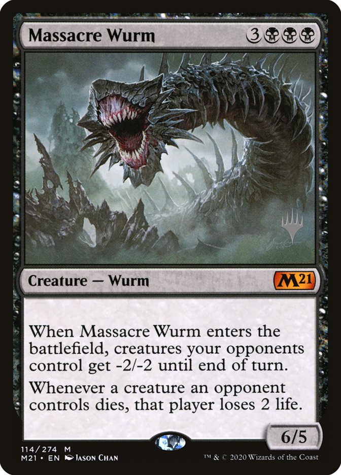 Massacre Wurm (Promo Pack) [Core Set 2021 Promos] | Card Merchant Takapuna