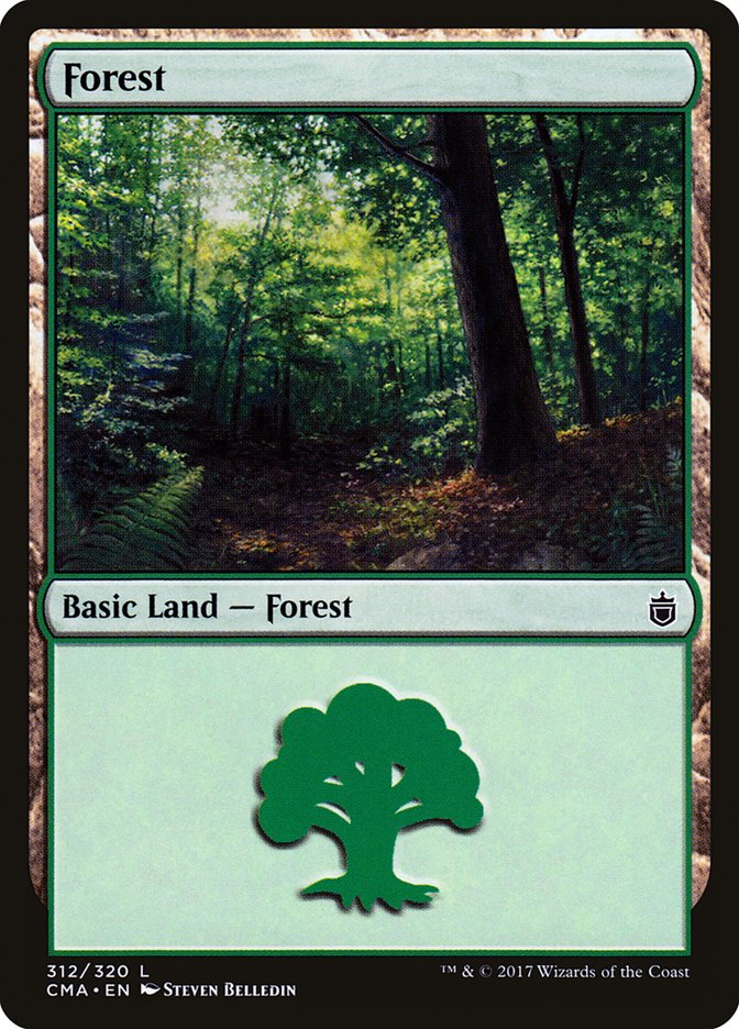 Forest (312) [Commander Anthology] | Card Merchant Takapuna