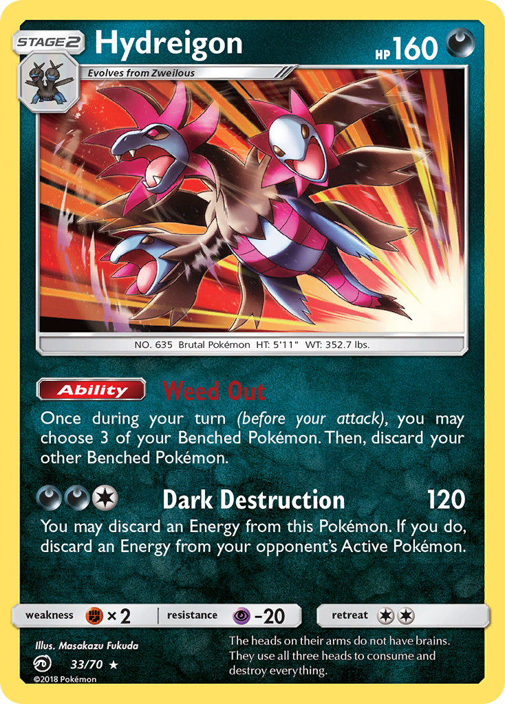 Hydreigon (33/70) [Sun & Moon: Dragon Majesty] | Card Merchant Takapuna