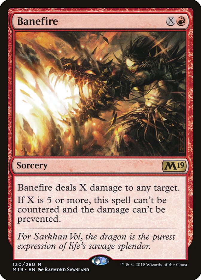 Banefire [Core Set 2019] | Card Merchant Takapuna